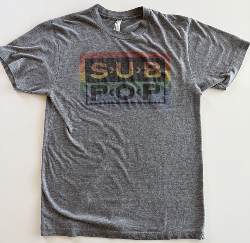 Sub pop records rainbow logo - sub,