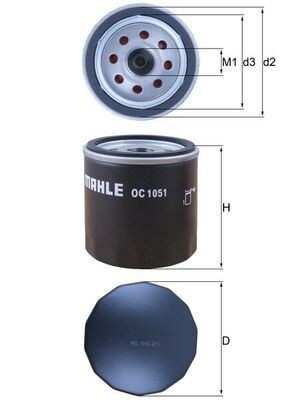 Mahle oc1051 oil - oc1051, filter