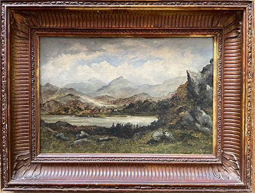 Antique victorian framed - antique,