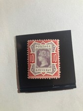 Queen Victoria 10d purple red