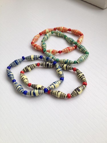 Elegant handmade paper beads - handmade,