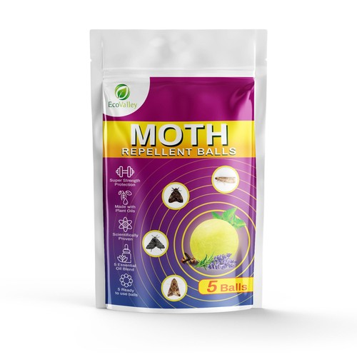 Moth repellent balls pack - balls, 5