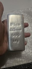 1kg Certified Silver Bullion Bar 999.0