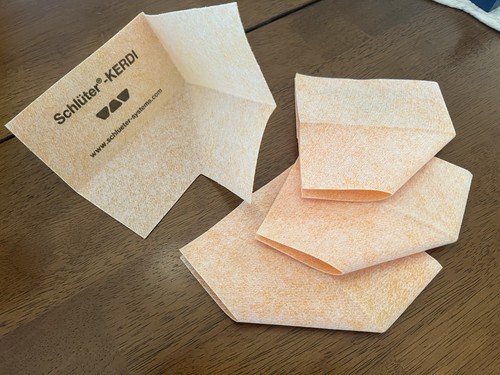Schluter kerdi inside corners