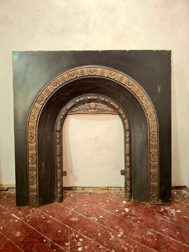 Cast iron fireplace surround - fireplace,