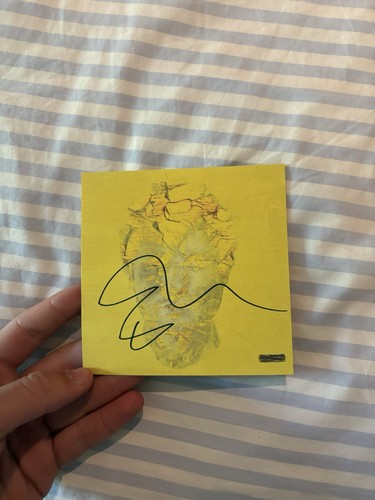 Sheeran signed album cover - ed,