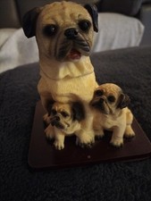 Pug Family Dog Ornament.