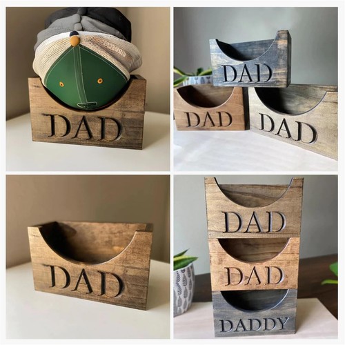 Wooden hat holder display - hat,