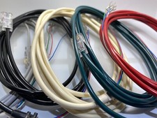GPO TRIMPHONE PSTN TELEPHONE LINE CABLE - ALL COLOURS (2.3M)