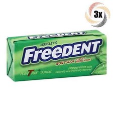 3x Packs Wrigley's Freedent