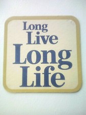 Vintage  IND COOPE / LONG LIVE LONG LIFE  -  Cat No'266 Beer mat / Coaster