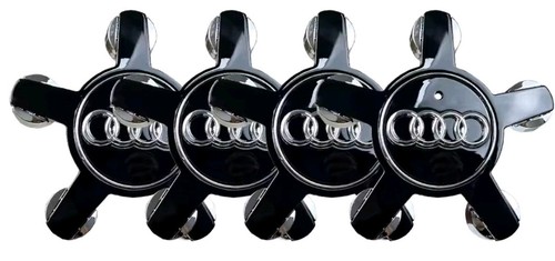 Audi wheel centre caps black - centre,