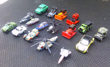 MICRO MACHINES HUMMER V BULL DOZERS DUNE BUGGY JEEP MUSTANG KINDER SR71 CHOP VGC