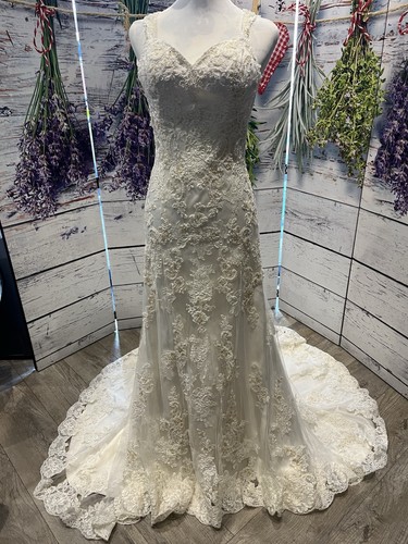 Wedding dress blue beaded - wedding, by