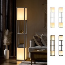 Floor Lamp with Shelves and