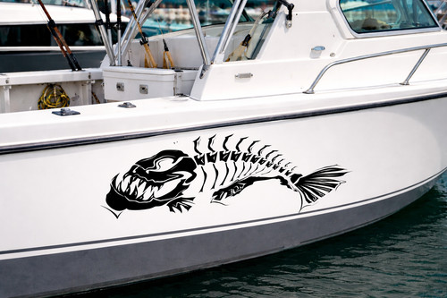 2pc large skeleton - skeleton, fish