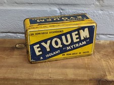 Vintage French Eyquem Spark Plug Tin, Bougies