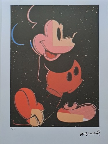 Andy warhol signed mickey - andy,
