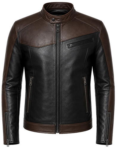 Mens genuine lambskin - lambskin, leather