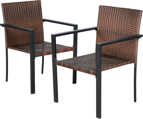 Stylish piece wicker dining - 2-piece,