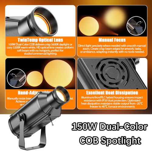 Dual color cob - cob, spotlight