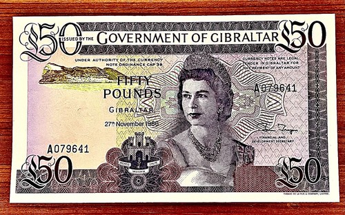 Gibraltar pounds 1986 unc - gibraltar:,