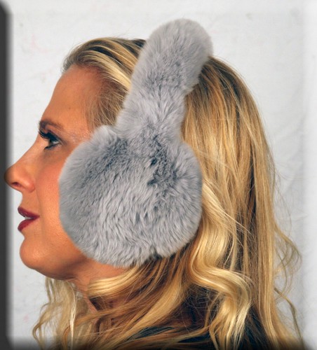 New gray rex rabbit fur - new,