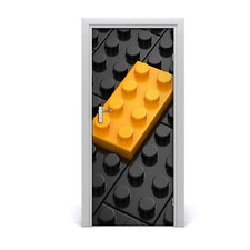 Tulup doorsticker 85x205cm decorative sticker - Lego wall