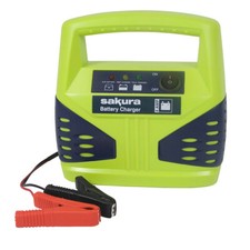 12 Volt 8 Amp Heavy Duty Car Van Bike Battery Charger up to 2.5L LED Compact