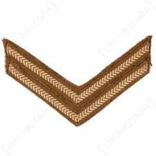 Original British Army Rank Stripe Chevrons - Corporal badge Title Patch Pair