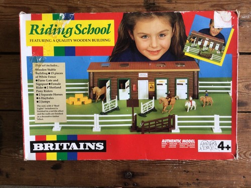 Vintage britains riding school - vintage,
