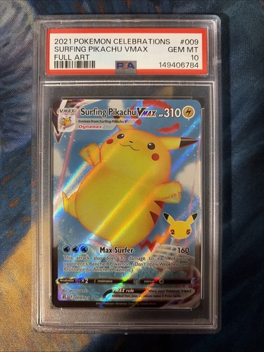 Psa surfing pikachu - psa, vmax
