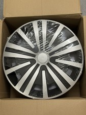 4x 16 Inch Wheel Trims Hubcaps Covers Black Silver Spinel Universal/ Peugeot