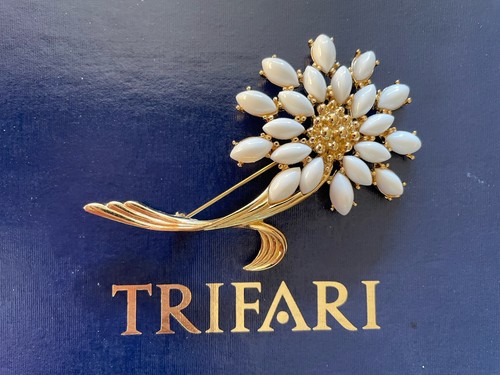 Gold tone white lucite - gold, &