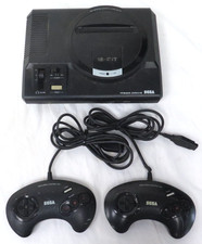 16-Bit Sega Mega Drive Games Console and Two 1650 Controllers Spares/Repairs
