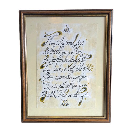Framed irish blessing - framed,