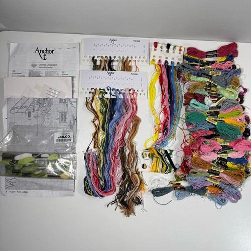 107 embroidery floss skeins - floss,