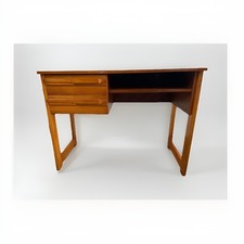 Retro 70s Scandinavian Style Modern 2 Drawer Students Desk/ Vanity Table.