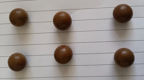 Six victorian corozo nut - victorian,