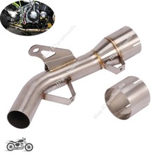 Motorcycle Exhaust Mid Connect Pipe Replace Catalyst For Kawasaki Z900 2017-2019