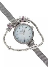 Lipsy Silver Mesh Watch &
