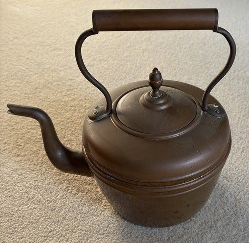 Antique copper kettle - kettle, tea