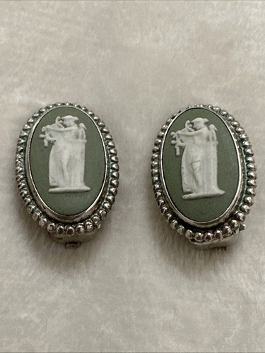 Vtg wedgwood green jasperware - wedgwood,