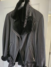 Genuine Soft Black Leather Fur