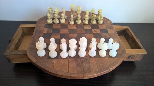 Vintage chess set - vintage,