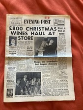 donald campbell Speed Trail Bristol Post December 10 1966 Original Newspaper 