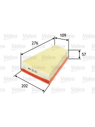 Valeo air filter fits peugeot - valeo,