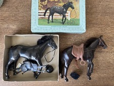 Vintage Debenhams Sarah Louise Doll Pony horse boxed complete 