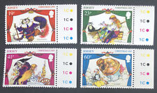 Jersey 1995 MNH Christmas Pantomimes UMM set SG 727/730 + Margins - FREE UK P&P
