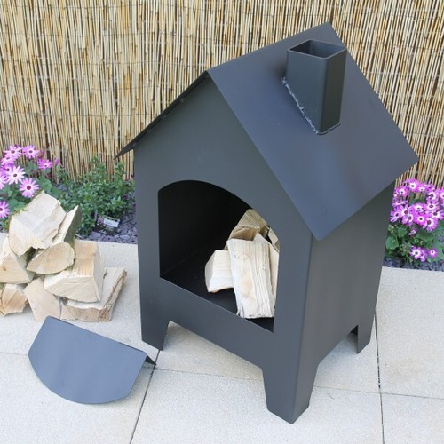 Outdoor chimenea log - outdoor, burner